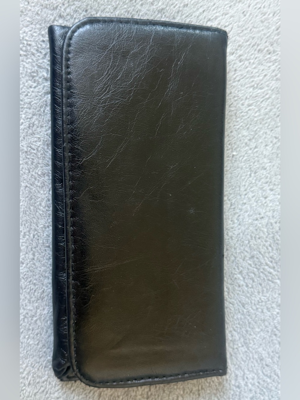 Vintage Black Wallet With Multiple Compartments